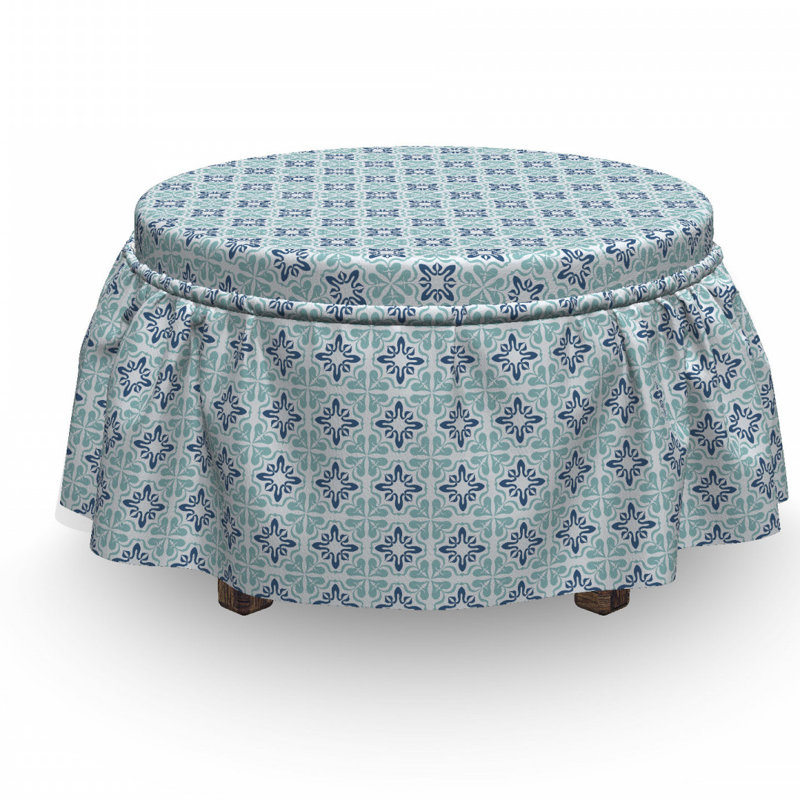 Box Cushion Ottoman Slipcover