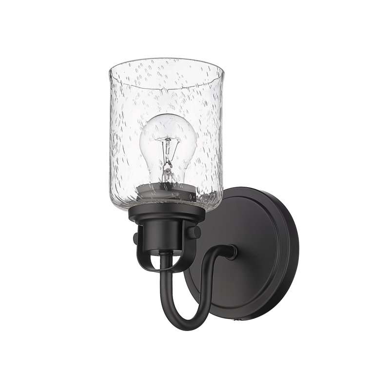 Tyringham Steel Armed Sconce, Matte Black