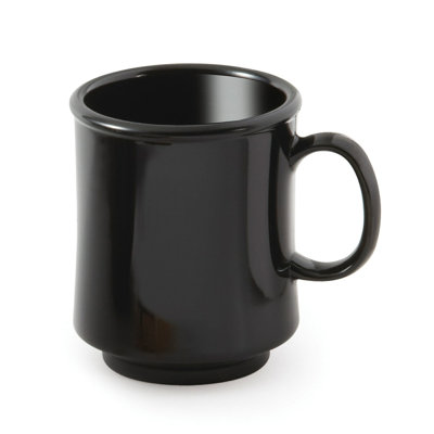 GET Stackable Plastic Coffee Mug, 8 Ounce, (Set of 12)