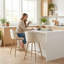 Tabouret de bar Mid-Century avec pieds en métal et pieds en métal-1802459815