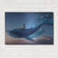  «Riding A Flying Whale» par Ann Klee, art mural en métal, 36 po x 24 po-1370370082