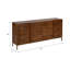 Armoire 2 portes Modern Modern Neutre Mid-Century, bois de manguier, brun, rectangulaire-763958000