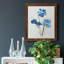 Toile encadrée «Blue Blossom Botanical I-Premium» - prête à être accrochée-61352935-61352937