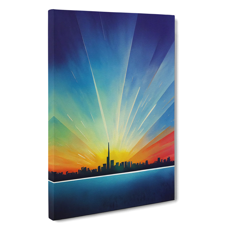 Magnificent City Skyline - Wrapped Canvas, 50cm H x 35cm W x 3cm D