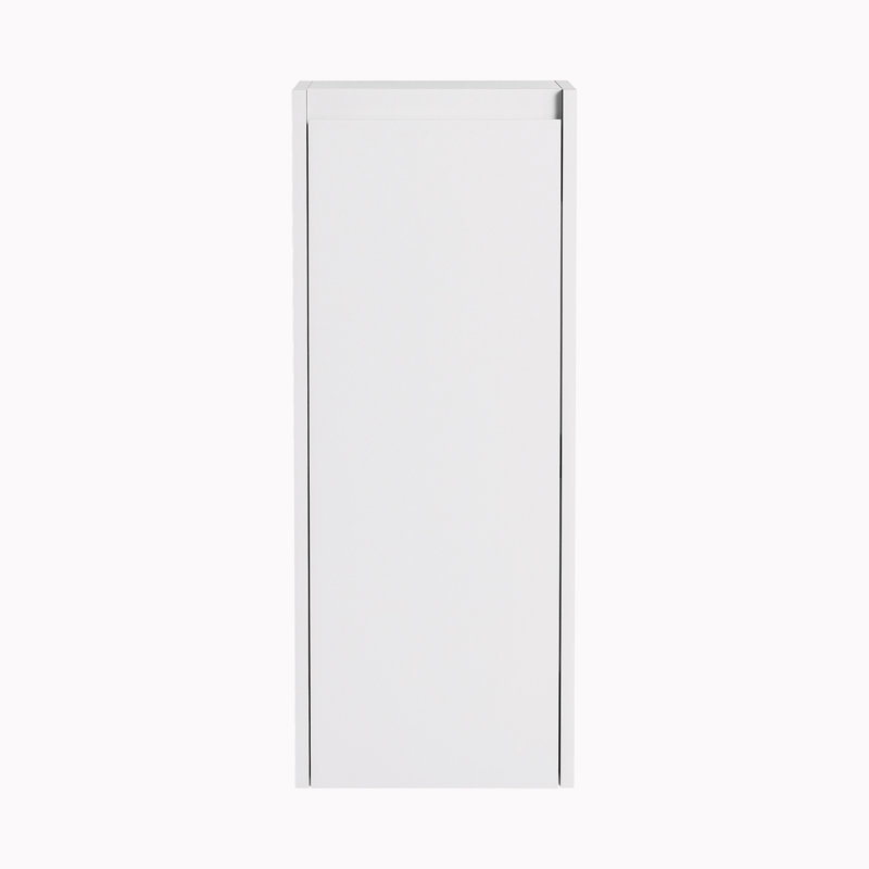 Float Mounting Design Bathroom Side Cabinet, White