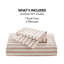 Ensemble de housse de couette en terre cuite 3 pièces, ensemble de literie pour grand lit-125869260-125869261