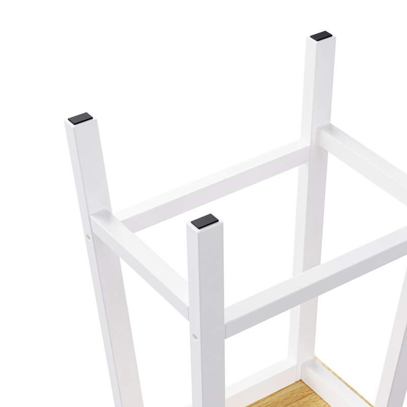 48inch Large Kitchen Island with 2 Bar Stools, Power Outlet, Door Internal Storage Rack, Kitchen Storage Cart on 5 Wheels with Drop Leaf, 5 Open Side Racks, 2 Drawers,White (Three Packages)