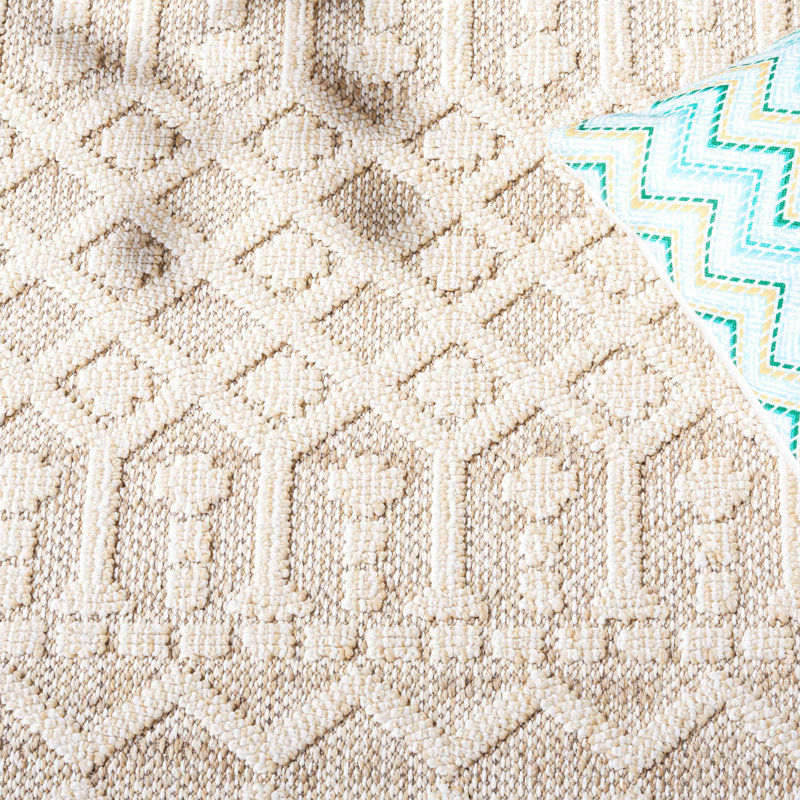 Deborahann Performance Geometric Rug, Square 6'7"