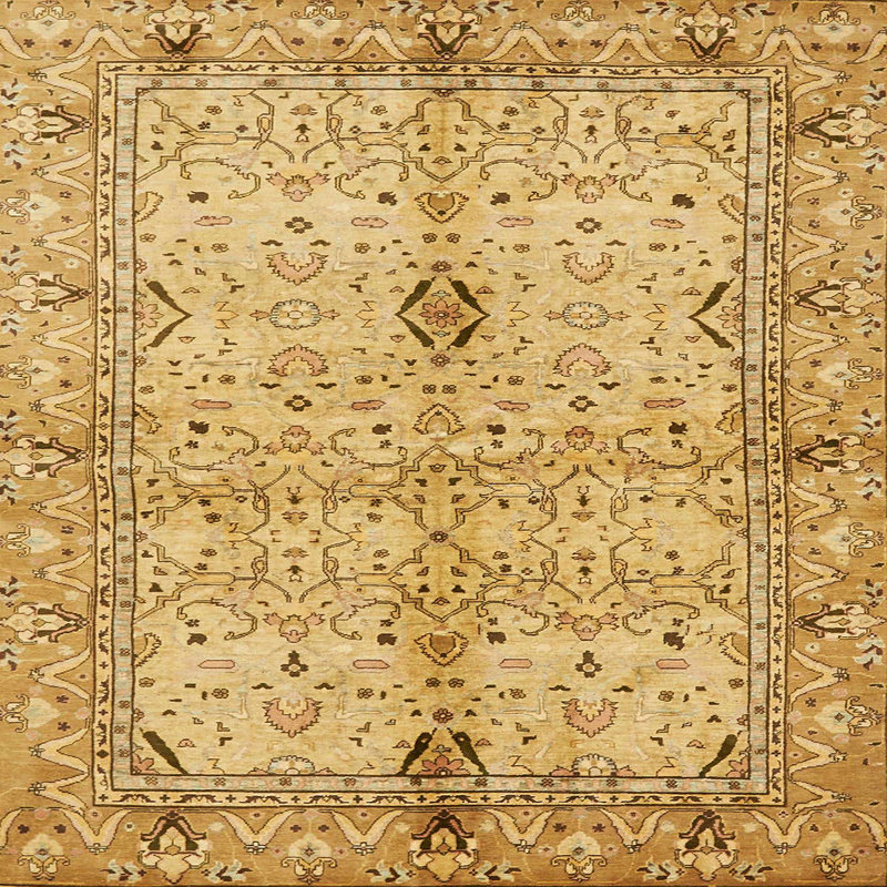 Tapis abstrait moderne 722, Carré 8 pi