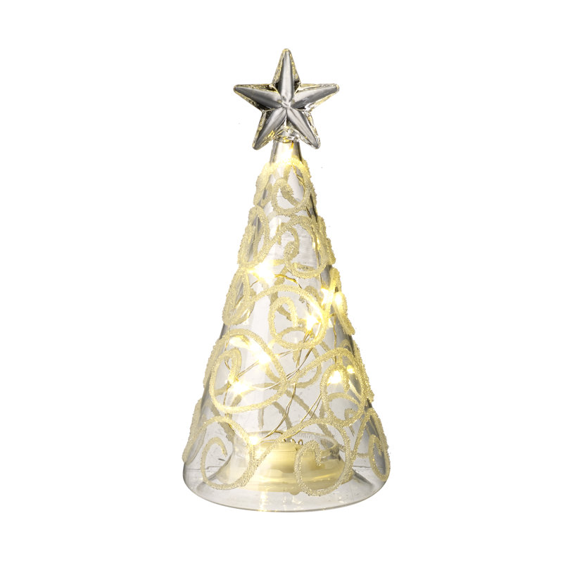 15cm Glass Astrology & Stars Lighted Hanging Figurine Ornament