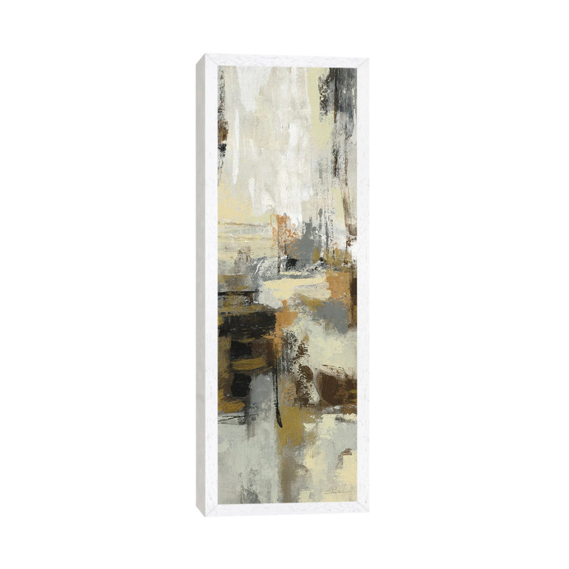Lava And Steam III by Silvia Vassileva - Panoramic Gallery-Wrapped Canvas Giclée on Canvas, White Framed