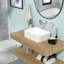 Lavabo pour salle de bain en céramique 19 po x 15 po - Élégant et pratique avec finition polie à faible absorption d'eau-120961873-120961872