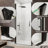 32"-34"W X 72"H Semi-Frameless 180° Rotatable Pivot Shower Door With 1/4 Inches Tempered Glass-120349526