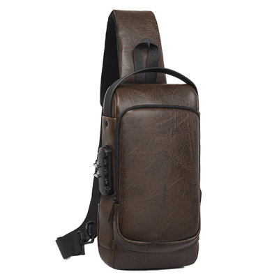 Backpack Small Sling Bag Chest Shoulder Water T Sling Purse One Strap Travel Bag For Men Women Boys With Earphone Hole