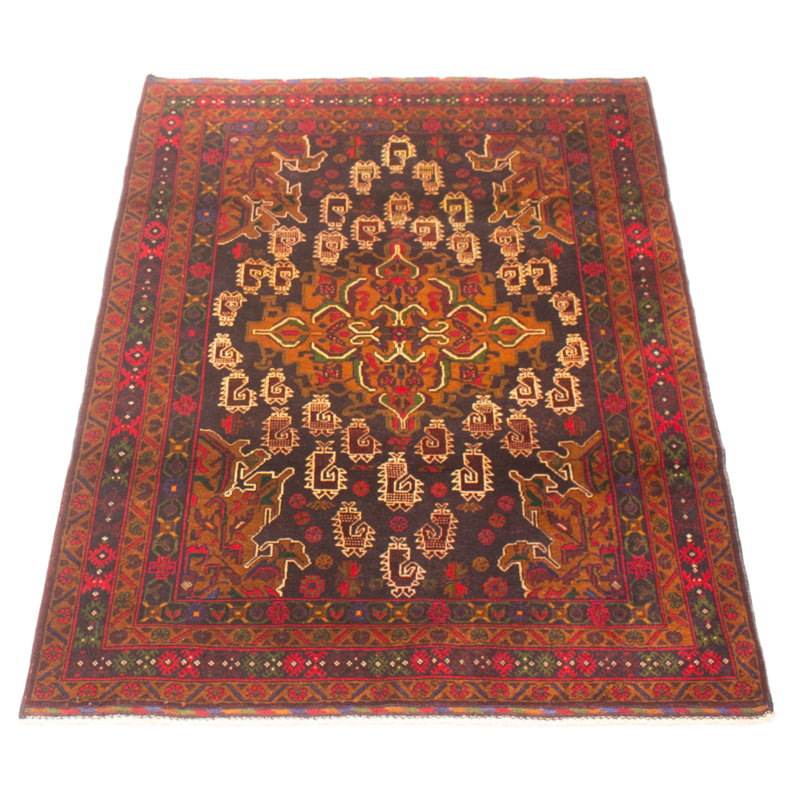 Tapis noir Teimani 3 pi 8 po x 5 pi 8 po