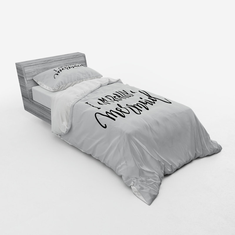 Ensemble de housse de couette im sirène, Housse de couette simple + 6 pièces supplémentai