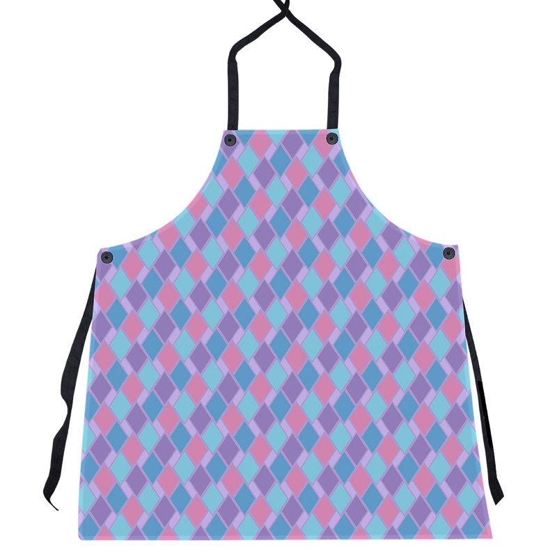 Bib Apron, Purple/Blue