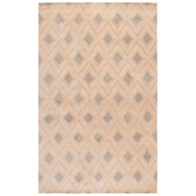 Isaac Mizrahi Hand Tufted Wool Geometric Rug, Rectangle 5' x 8'