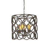 6 - Light Candle Style Drum Chandelier