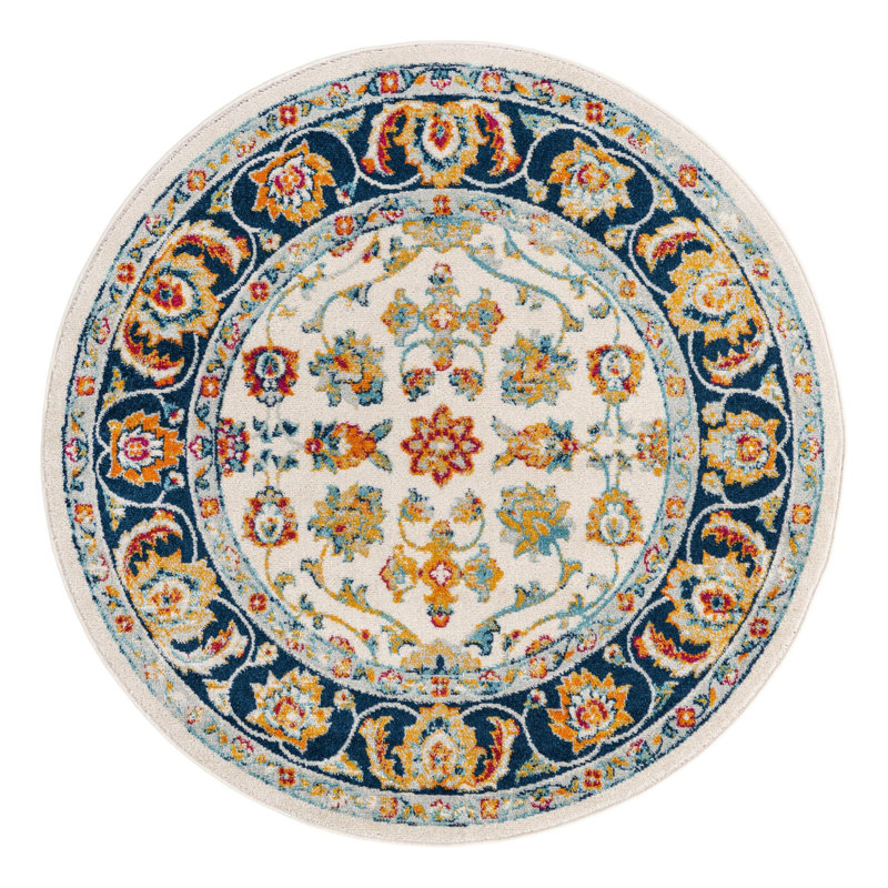 Arenas Oriental Indoor Rug, Round 5'