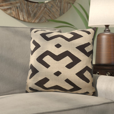 Alona Down Geometric Throw Pillow
