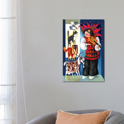Violinist by Art Mirano - Wrapped Canvas Print