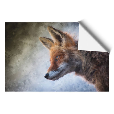 Red Fox Painting - Frameless Print
