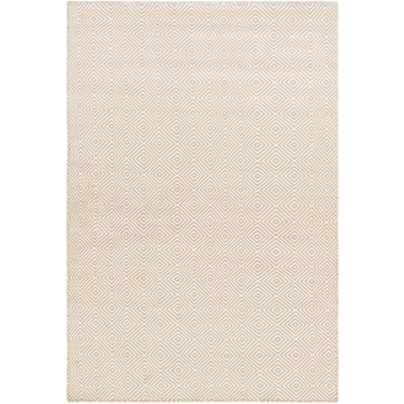 Contemporary Ohara Area Rug Beige Colour, Rectangle 4'1" x 6'1"