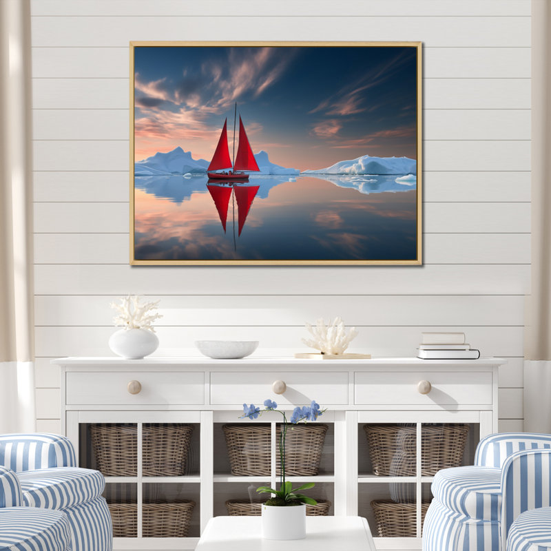 Altemos - reproduction sur toile, H 30 po x l 40 po x P 1,5 po, Cadre naturel flottant