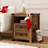 Nightstands With Charging Station, Rustic 18 Inch Bedside Table With 2 Storage Drawers And Open Shelf-2092603974-2092603977