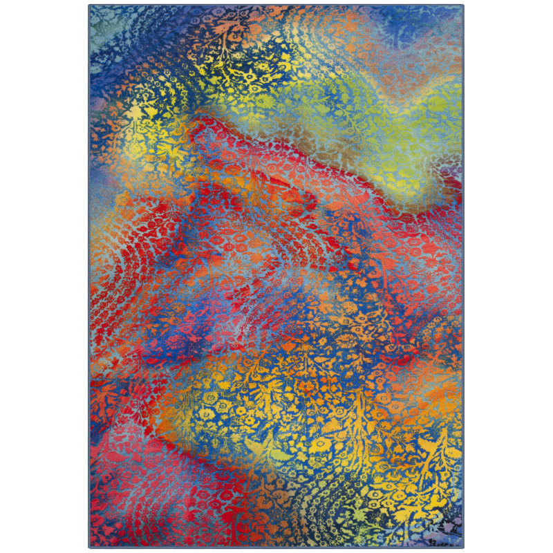 Darcy Performance Machine Washable Abstract Rug, Rectangle 3'3" x 5'3"