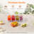 Taco Bar Serving Set For Party With 5 Containers(2.5 Cup) & Components, Large Ice Chilled Condiment Caddy Organizer, Garnish Serving Tray Platter For Mimosa Bar Accessories, Fruit, Salad, Food
