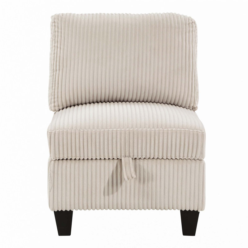 Chaise sans accoudoirs Living Room Furniture, Beige
