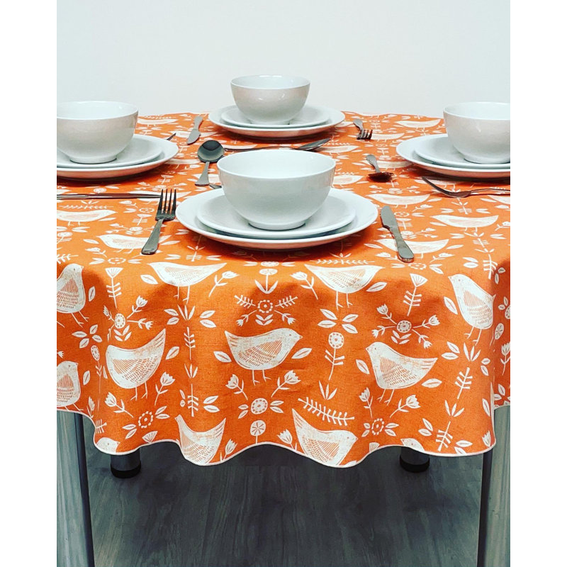 Frazeysburg Tablecloth, 47.6" W x 47.6" L, Orange