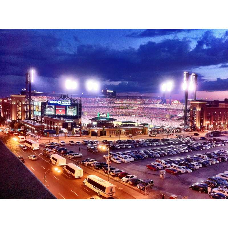 Busch Stadium, 18" H x 24" W