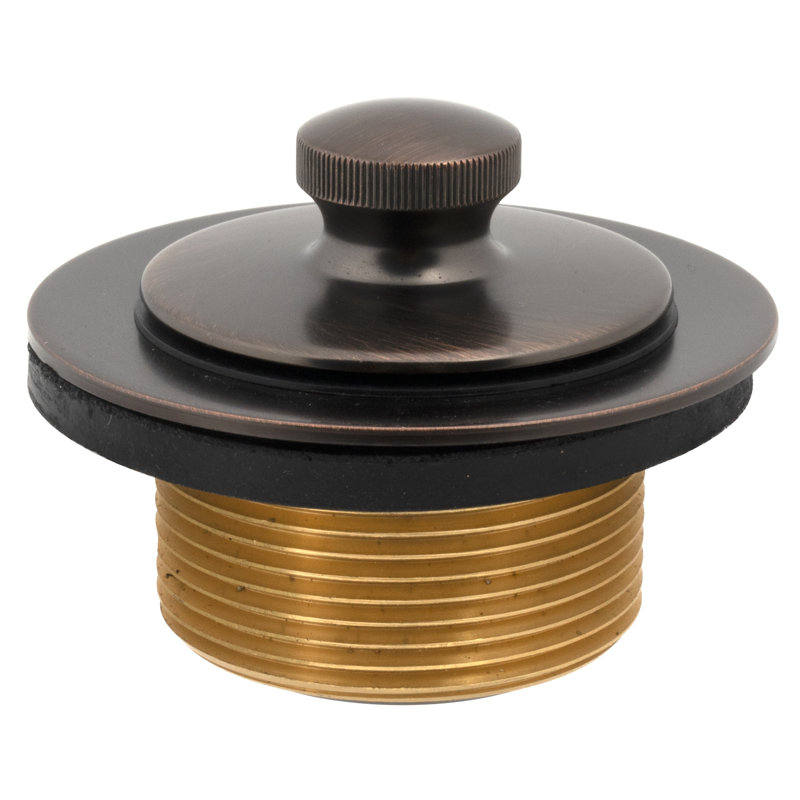 Drain Stopper Tub Drain with Overflow, Rubbed Bronze