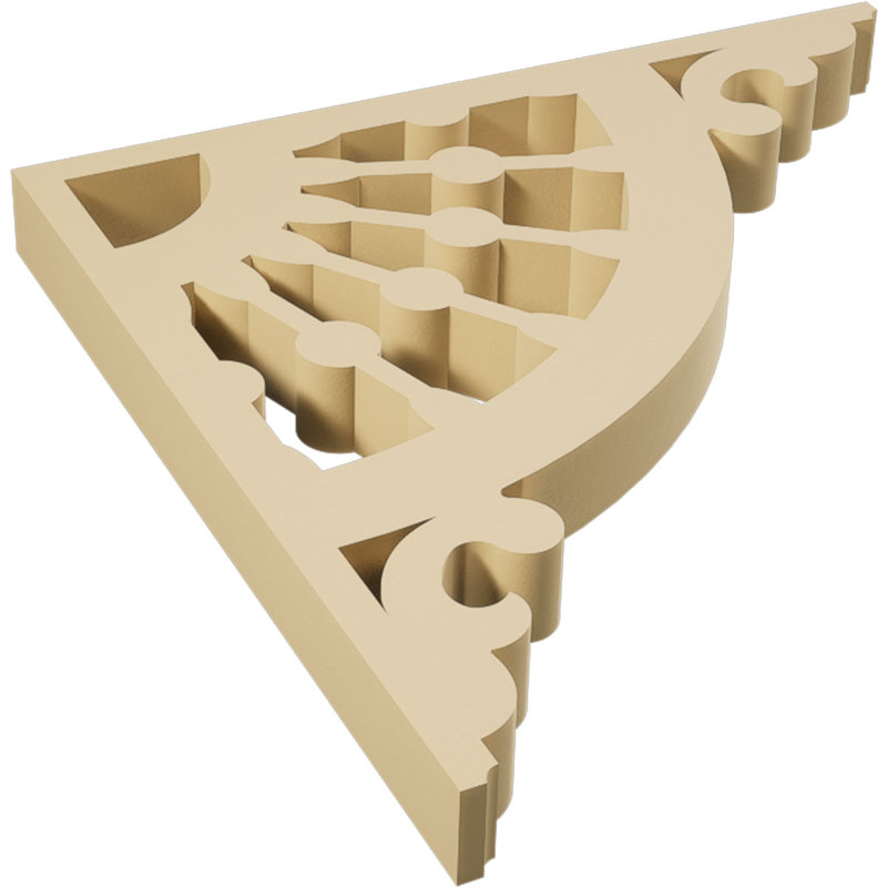 Support en uréthane à motif de roue de wagon de 1 1/2 po x P 16 po x H 16 po, 1,5 po x 16 po x 16 po