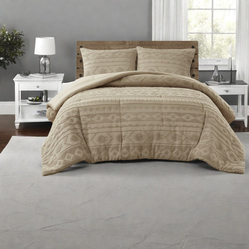 Ensembles de literie de luxe brun clair, polyester chenille confortable pour la maison