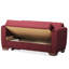 Rangement convertible de couleur bourgogne séduisante - pour les espaces rembourrés de couleurs vives