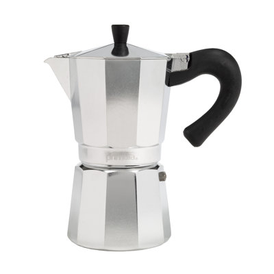 Primula's Classic Aluminum Moka Pot Stovetop Espresso Maker, 6-cup, Chrome -  PES-3509