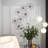 Black Metal Floral Wire Home Wall Decor with Scroll Accents, 43" x 2" x 21"-568491643