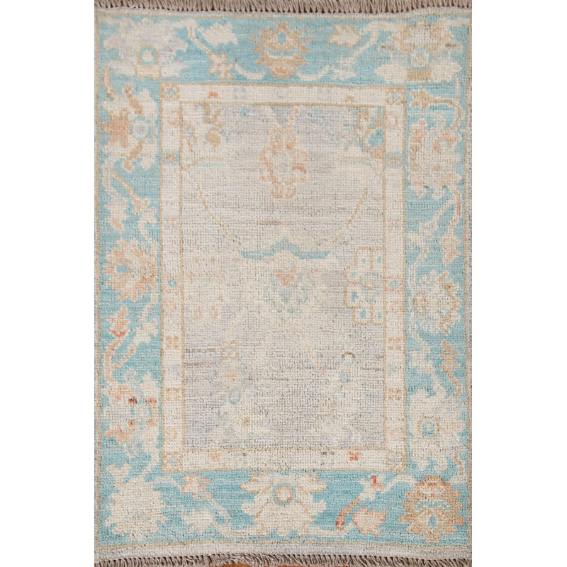One-of-a-Kind 2'1" x 2'10" New Age Rectangle Wool Area Rug in