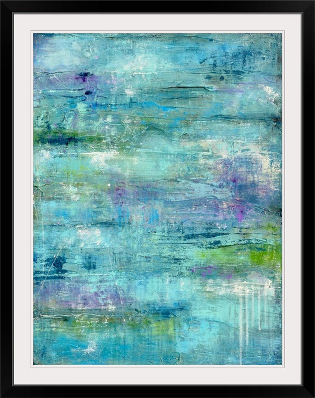 « mystic springs », impression, H 32 po x l 26 po x P 1 po, Cadre noir