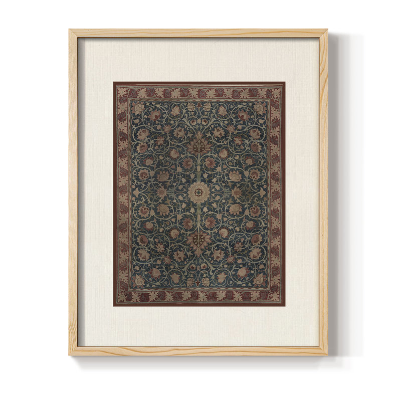 Reproduction encadrée vintage rétro L XXVII, bois massif, H 30 po x l 24 po, Naturel