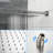 12 Inch Square Shower In Brushed Nickel - Adjustable Slide Bar, -Balanced Valve & Handheld Component With Head Ingredient-125519101