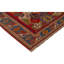 Tapis oriental rouge / bleu en laine noué à la main 5 pi 1 po x 6 pi 8 po Oriental