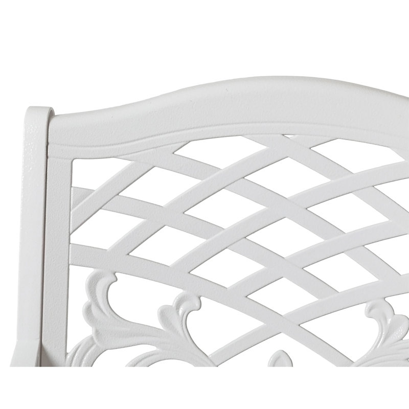 Chaise avec accoudoirs Phoenix (ensemble de 2), Blanc