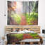Tapisserie de la forêt de polyester au à aube avec accessoires suspendus inclus-28500425