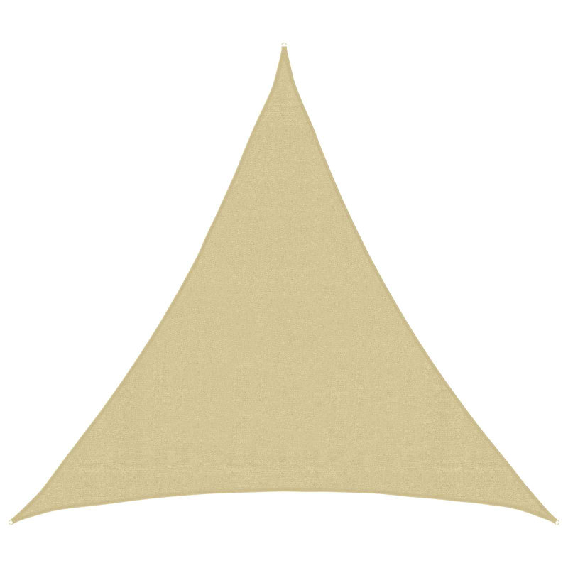 Vidaxl Sunshade Sail Canopy Screen Balcony Awning Canopy HDPE Rectangular, 2m W x 2m L, Beige