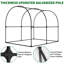 Serre de 8,2 x 6,6 x 6,6 pi de qualité supérieure pour l'extérieur - Cadre portatif robuste et amélioré, grande maison de cerceau de plantes de jardin (transparent)-123370139